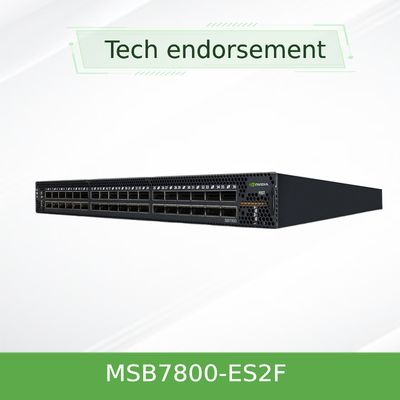 MSB7800-ES2F Mellanox Infiniband Switch EDR 36 Port Non Blocking Management