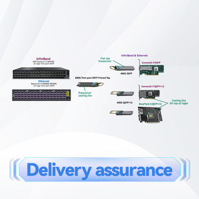 2 Core Short Depth ميلانوكس SN2000 Switch MSN2100-CB2F 100GbE 1U 16 QSFP28 2 AC PSUs X86