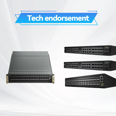 2 Core Short Depth ميلانوكس SN2000 Switch MSN2100-CB2F 100GbE 1U 16 QSFP28 2 AC PSUs X86