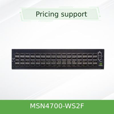 32 مفتاح QSFP-DD مفتوح المصدر Mellanox Ethernet بسعة 400 جيجابت 1U MSN4700-WS2F