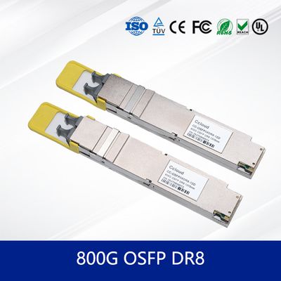وحدة الإرسال والاستقبال CC-OSFP08DR8-12D عالية السرعة 800G OSFP 112 DR8 لمركز البيانات
