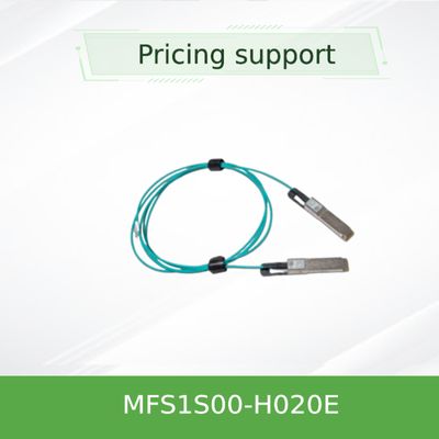 كابل AOC من Mellanox ذو زمن وصول منخفض MFS1S00-H020E كابل مقسم إيثرنت 200 جيجابت إي إلى 2x100 جيجابت إي بطول 20 متر