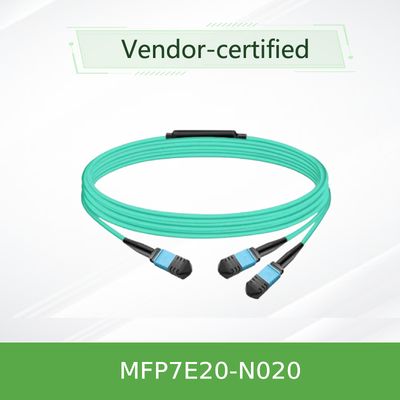 كابل ألياف مقسمة متعددة الأوضاع البصرية Nvidia Mfp7e20-Nxxx Mfp7e20-N020 Mmf، MPO12 APC إلى 2xmpo12 APC