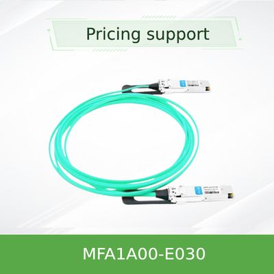 كابل QSFP Mellanox AOC القائم على VCSEL MFA1A00-E030 IB EDR يصل إلى 100Gb / S