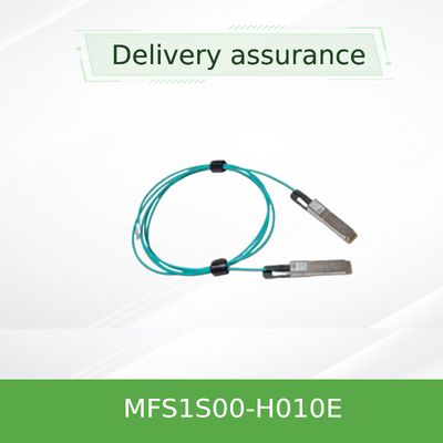 Nvidia Mfs1s00-Hxxxv 200GB/S Qsfp56 Mmf Aoc Mfs1s00-H010e كابل بصري نشط، يصل إلى 200gbps، Qsfp56 إلى Qsfp56