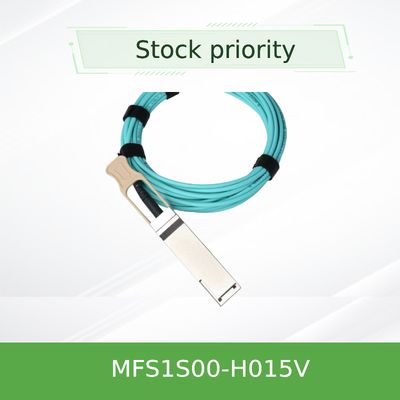 كابل Mellanox AOC DAC MFS1S00-H015V كابل الألياف Aoc وصلات مركز بيانات فعالة بسرعة 100 جيجابت 25 جيجابت