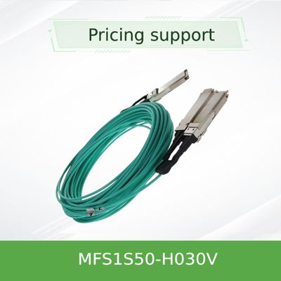 إنفينيباند ميلانوكس AOC MFS1S50-H030V VPI HDR & ETH 2x100Gb/S 30M QSFP56 جديد وأصلي