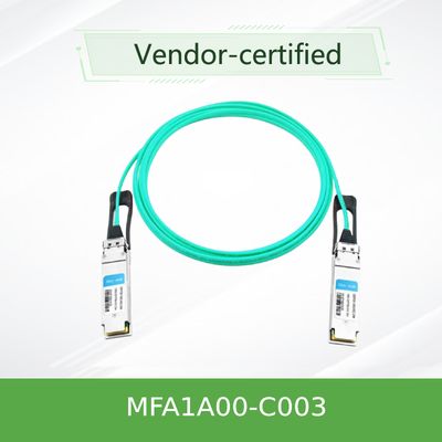 QSFP LSZH Mellanox AOC كبل بصري نشط MFA1A00-C003 100GbE 3m