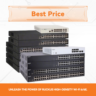مُبدِّل PoE+ مُكدَّس مُدمَج RUCKUS ICX 8200-C08PF