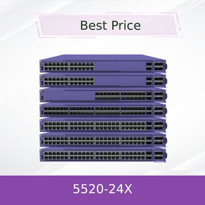مفتاح شبكة إكستريم 24 منفذ، قابل للتركيب في الحامل، موديل 5520-24X