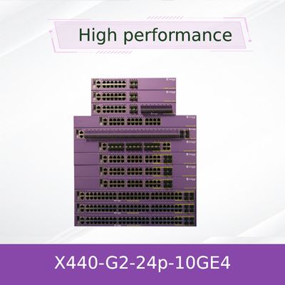 10GE4 AVB متوسعة الحجم الشبكات المتطرفة X440 التبديل G2 24T X440-G2-24p-10GE4 جديدة وأصلية