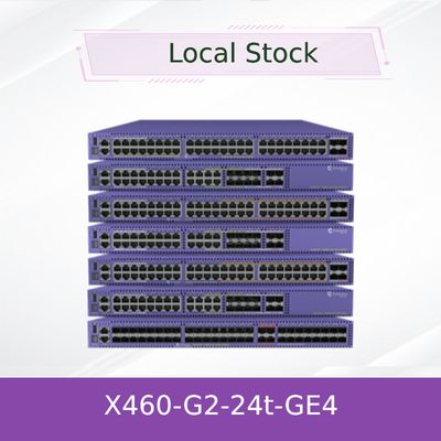 محول AVB للشبكة المتطرفة 24 منفذًا قابل للتكديس X460-G2-24t-GE4-Base 216 جيجابت في الثانية