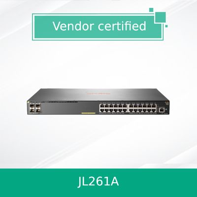 مفتاح شبكات Hpe Aruba 2930f 24G Poe+ 4SFP 370W (JL261A) جديد وأصلي
