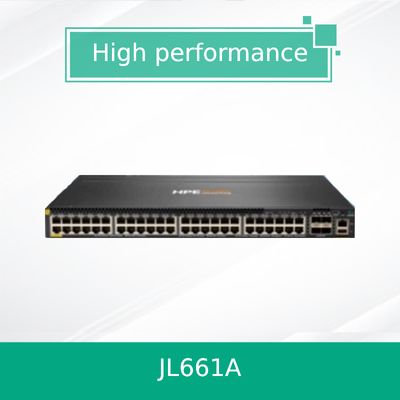 مبدل شبكات HPE Aruba CX 6300M بـ 48 منفذًا بسرعة 1 جيجابت في الثانية من الفئة 4 PoE و 4 منافذ SFP56 (JL661A)