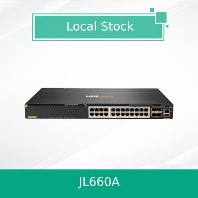 مفتاح Hpe Aruba Networking Cx 6300m 24 Hpe Smart Rate Poe و 4 SFP56 (JL660A)