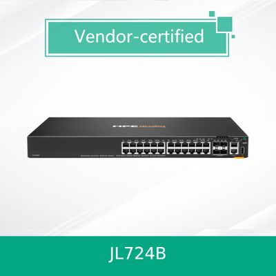 محولات طبقة الوصول عالية الأداء Cx 6200f 24G 4SFP + Switch (JL724B) محول شبكة أروبا سهل الاستخدام