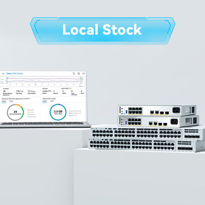 مفتاح شبكات سيسكو C9200L-24p-4X-a، جديد، أصلي، مختوم من المصنع، 9200L، 24 منفذ PoE+، 4 × 1 جيجا، إصدار Advantage