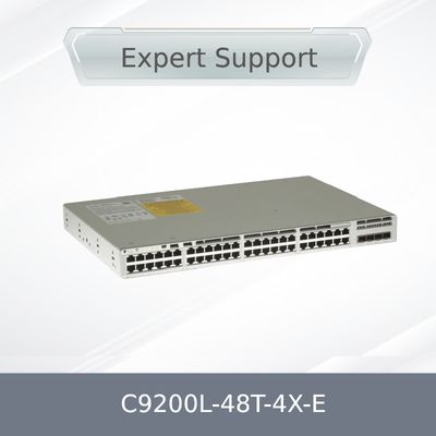 مفتاح شبكة C9200L-48t-4X-E جديد أصلي، L3، مُدار، 48 × 10/100/1000 + 4 × 10 جيجابت SFP+ (وصلة صاعدة)
