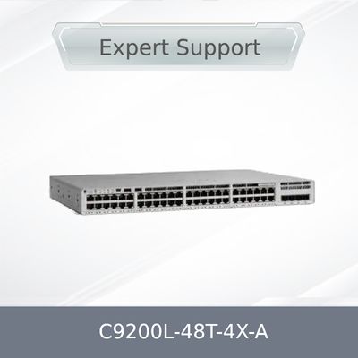 مفتاح الشبكة الأصلي الجديد كيسكو سي9200 السلسلة 48 منفذ C9200L-48t-4X-a Uplink البيانات SFP المفتاح في المخزون
