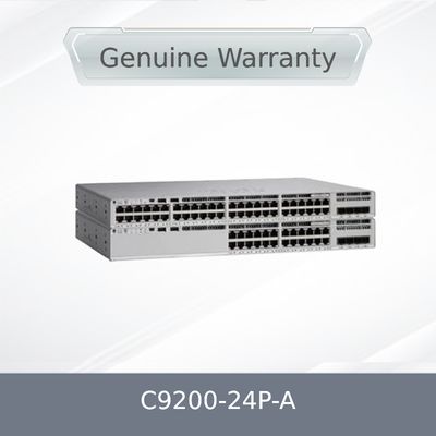 مفتاح جديد أصلي C9200-24p-a بـ 24 منفذًا بتقنية Poe+ مع ميزة الشبكة