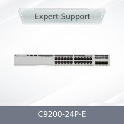 مفتاح شبكة إيثرنت C9200-24p-E الأصلي من الفئة 9200، بطبقة 2، بـ 24 منفذًا يدعم تقنية PoE، مع وظيفة QoS