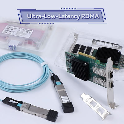 Mellanox ConnectX-4 Lx EN MCX4121A-ACAT بطاقة واجهة شبكة مزدوجة المنفذ 25GbE SFP28 مع دعم RDMA و RoCE