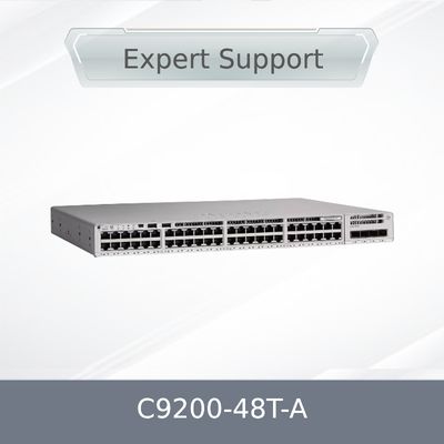 مفتاح بيانات Cisco Catalyst 9200-48T-A ذو 48 منفذًا - ترخيص شبكة Advantage Enterprise Gigabit Ethernet