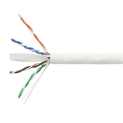Category 6 U/UTP Network Cable with 24AWG Solid Conductors 4 Pair Count and 305 m Length for High-Speed Data Transmission
