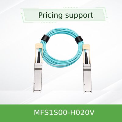 Mellanox MFS1S00-H020V كابل بصري نشط QSFP56 بسرعة 200 جيجابت/ثانية بطول 20 مترًا، حل توصيل مراكز البيانات بعيدة المدى