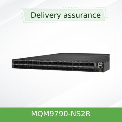 مفتاح NVIDIA Quantum-2 MQM9790-NS2R ذو 64 منفذًا بسرعة 400 جيجابت/ثانية InfiniBand غير مُدار، تدفق هواء C2P