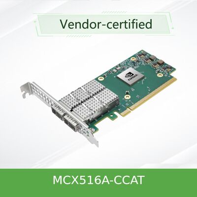 MCX516A-CCAT محول إيثيرنت مزدوج الموانئ 100GbE من NVIDIA