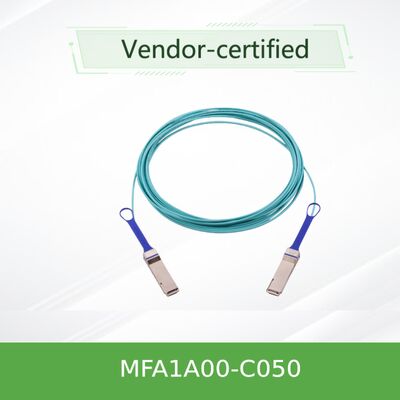 NVIDIA MFA1A00-C050 – كابل AOC بسرعة 100 جيجابت لمراكز البيانات وشبكات الإيثرنت