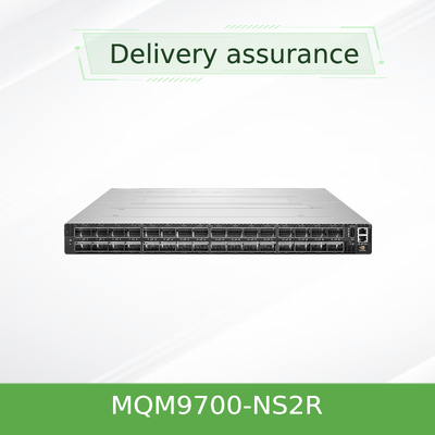 مفتاح InfiniBand NVIDIA Quantum-2 MQM9700-NS2R بسرعة 400 جيجابت/ثانية – 64 منفذ NDR، تدفق هواء C2P، إدارة مدمجة