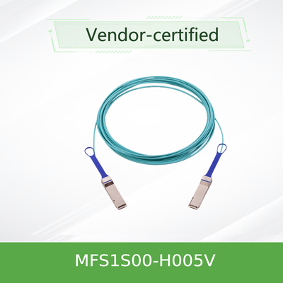 NVIDIA MFS1S00-H005V – 5 متر 200G QSFP56 AOC لـ InfiniBand HDR و 200GbE