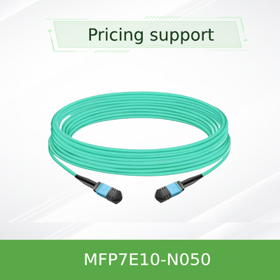 50m NVIDIA MFP7E10-N050 MPO-12/APC كابل بصري لـ ConnectX-7 / BlueField-3 و OSFP/QSFP112 Transceivers