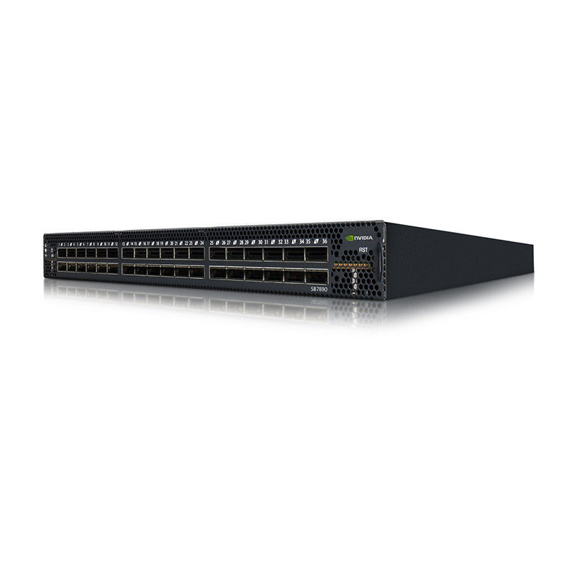 36p EDR المُدار خارجيًا 100Gb / S Smart ميلانوكس Infiniband Switch MSB7890-ES2F Non-Blocking