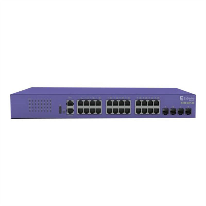 كامل نصف مزدوج 802.3at Poe X435 Extreme Network AVB Switch 24T-4S 48 منافذ 216 جيجابت في الثانية
