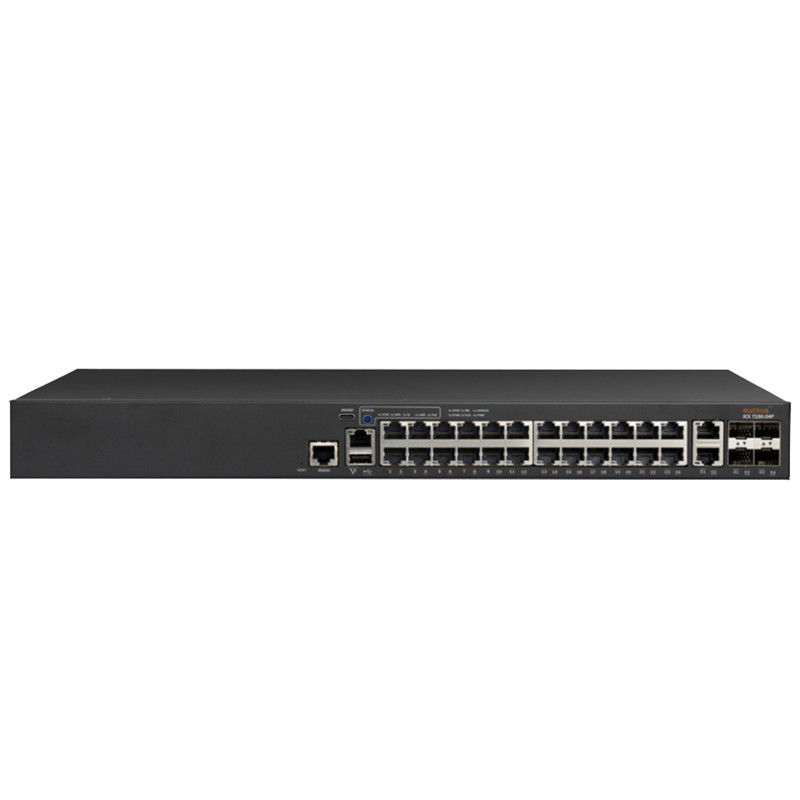 24P 4X1G Ruckus Network Switch ICX7150 10/100 / 1000Mbps RJ-45 PoE 370W