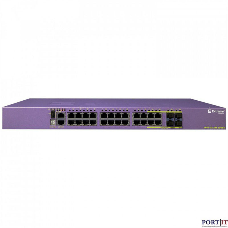 10GE4 AVB متوسعة الحجم الشبكات المتطرفة X440 التبديل G2 24T X440-G2-24p-10GE4 جديدة وأصلية