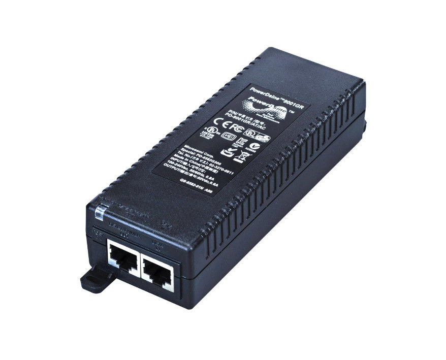 نقاط الوصول اللاسلكية المتطرفة PD-9001GR-ENT أحادية المنفذ Gigabit PoE Midspan ، متوافقة مع 802.3at