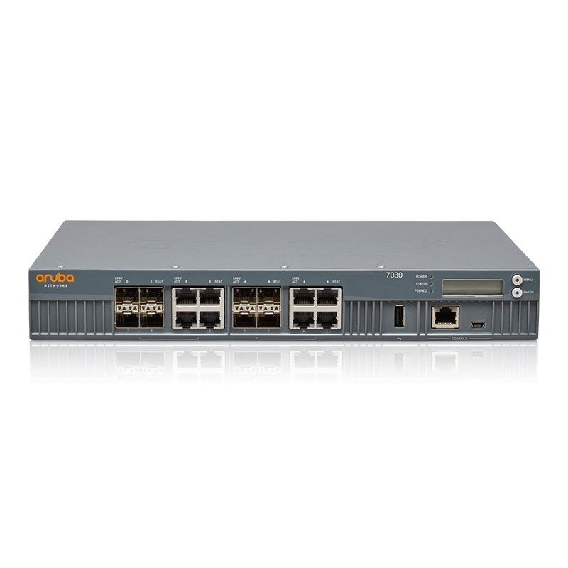 7000 Series WLAN 7030 Aruba Controller 64 AP 7030-RWJW686A 8 منفذ كومبو