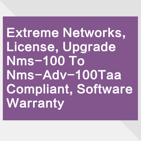 ترخيص التبديل لـ X690 Avb Extreme Networks 10gb Switch NMS 100 Controller ترقية Nms ADV