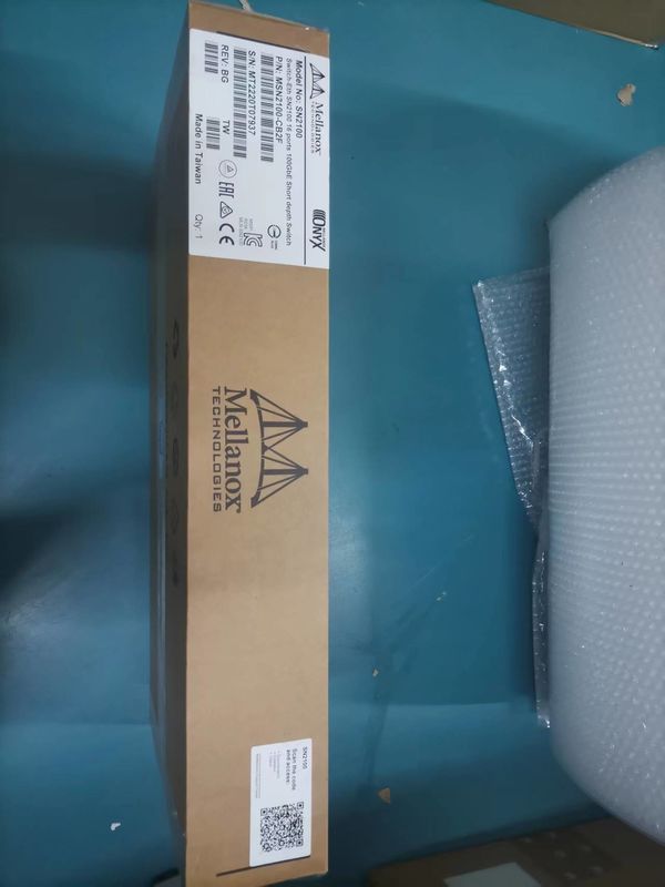 2 Core Short Depth ميلانوكس SN2000 Switch MSN2100-CB2F 100GbE 1U 16 QSFP28 2 AC PSUs X86