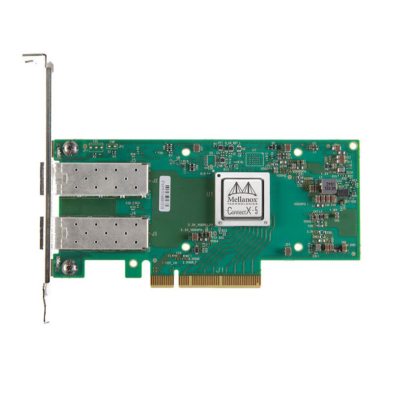 بطاقة ميلانوكس السلكية مخصصة سعة 10 جيجا بايت SFP Pcie Card MCX512A-ACAT ConnectX-5 EN