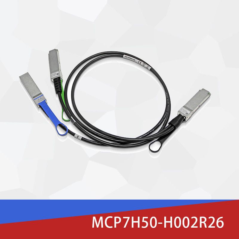 2m HDR100 Mellanox DAC كبل توصيل مباشر من الألياف MCP7H50-H002R26 MCP7H50-V0xxR QSFP56