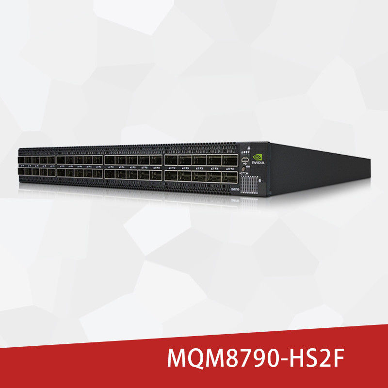 40 QSFP28 منفذًا غير معوق لمحول شبكة HDR ميلانوكس InfiniBand MQM8790-HS2F 200Gb / S