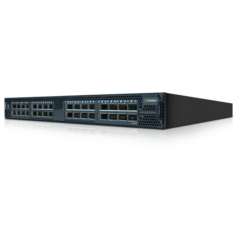 MSN3700-CS2F Spectrum-2 Based 100GbE 1U Open mellanox network Switch مع Onyx 32 QSFP28 Ports