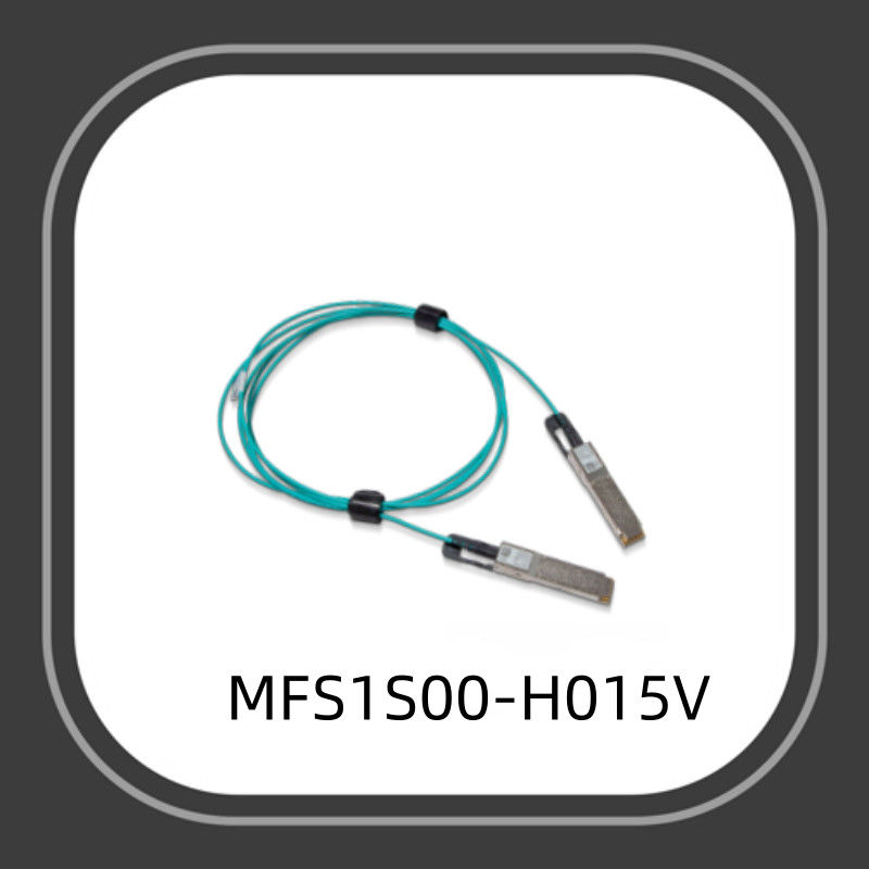 كابل Mellanox AOC DAC 200G 15m QSFP56 Aoc Fiber Cable MFS1S00-H015V كبل بصري نشط