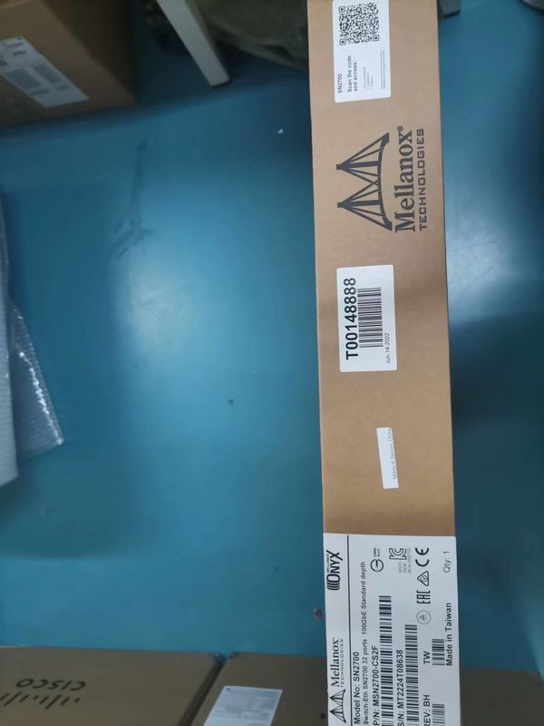 MSN2700-CS2F Mellanox Network Switch Spectrum Based 25GbE / 100GbE 1U Open Ethernet Switch