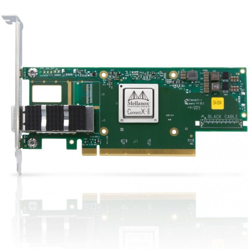 MCX653106A-ECAT Mellanox 100 جيجا بايت Nic ConnectX - 6 VPI Hdr100 Edr Ib Dual Port